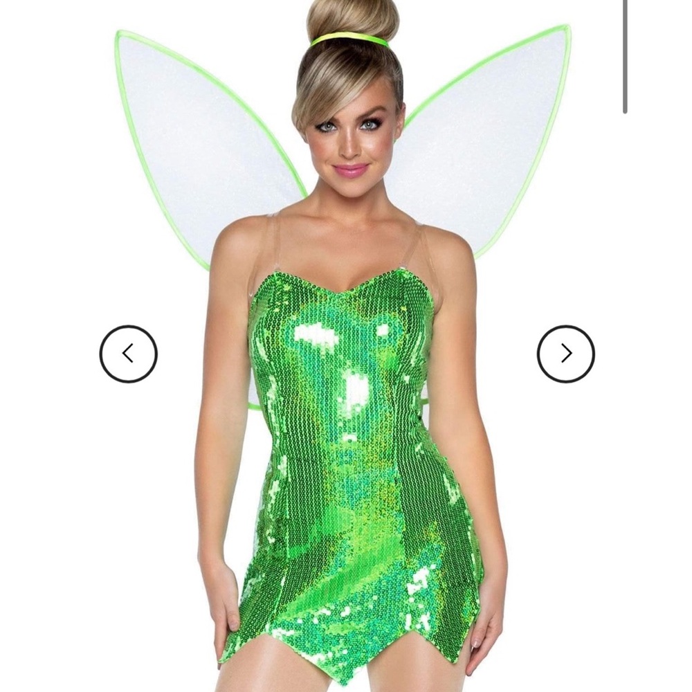 NEW Halloween costume | Green Fairy Dress Set With Wings Costume size:xs